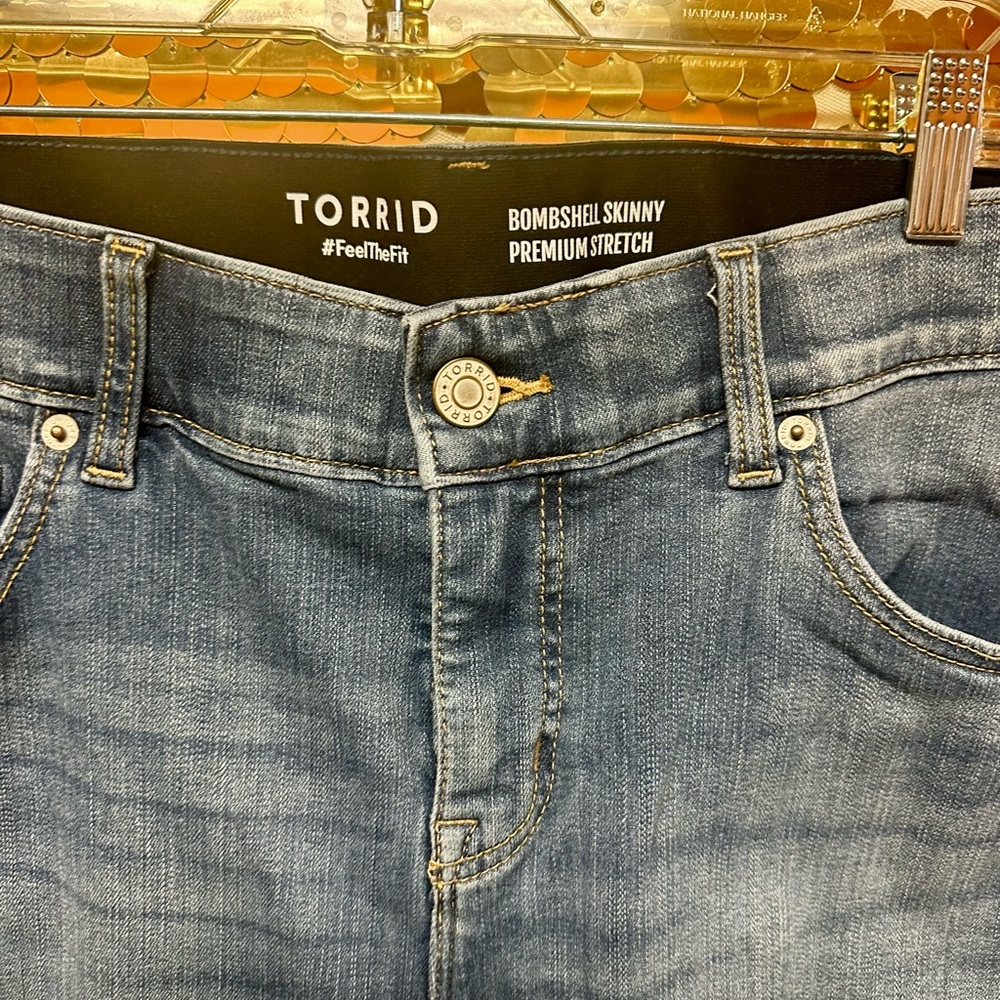 Torrid Premium Stretch Skinny Jeans in Blue